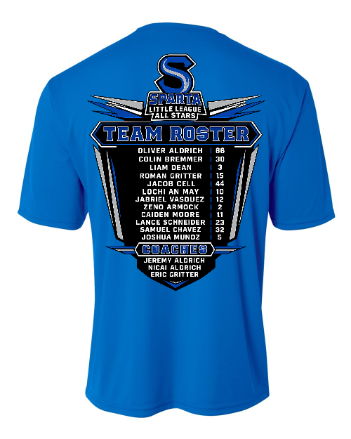 Team Aldrich All Star Roster Shirts