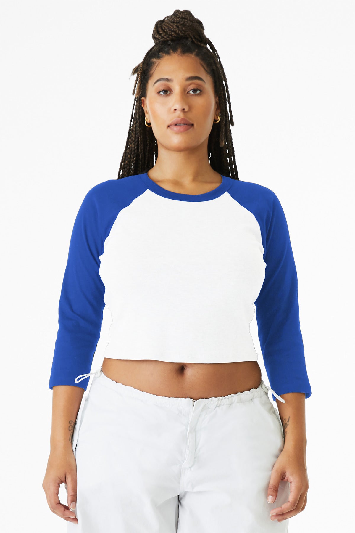 BELLA+CANVAS ® Women's Micro Rib 3/4 Raglan Baby Tee BC1200
