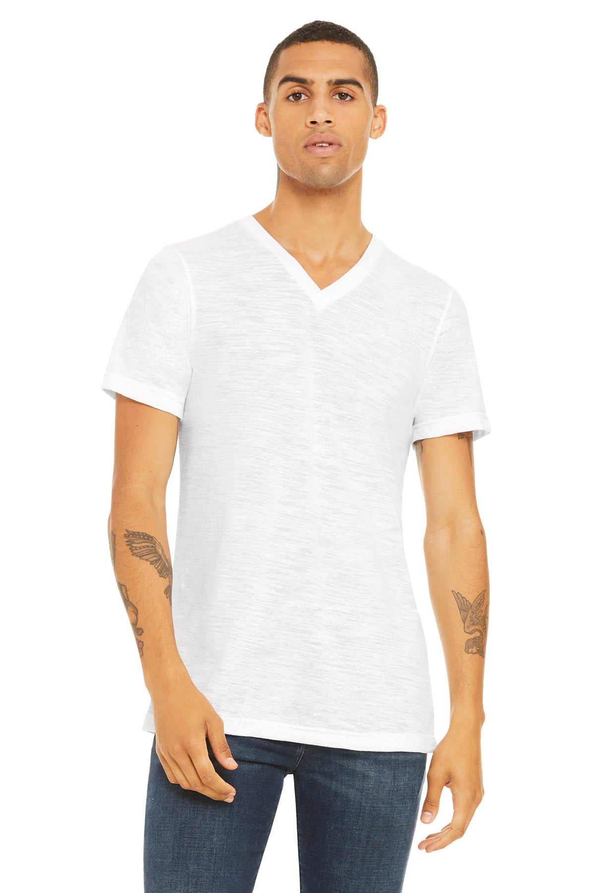 BELLA+CANVAS ® Unisex Textured Jersey V-Neck Tee BC3655