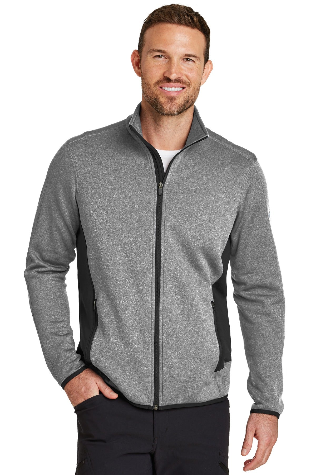 Eddie Bauer ® Full-Zip Heather Stretch Fleece Jacket. EB238