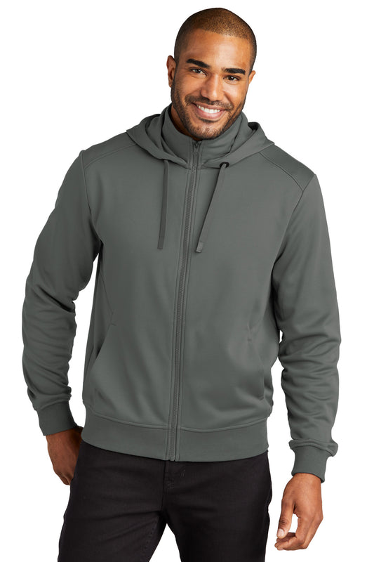 Port Authority ® Smooth Fleece Hooded Jacket F814