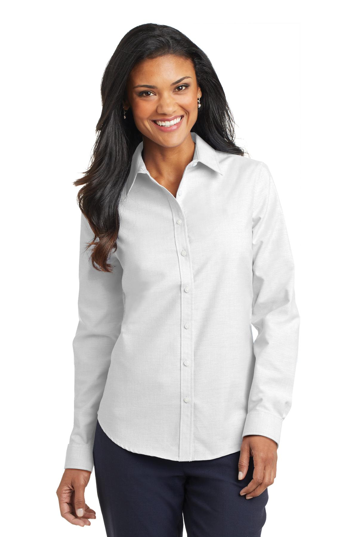 Port Authority ® Women's SuperPro ™ Oxford Shirt. L658