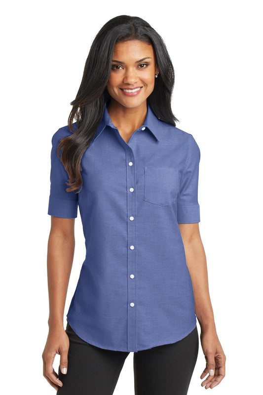 Port Authority ® Women's Short Sleeve SuperPro ™ Oxford Shirt. L659