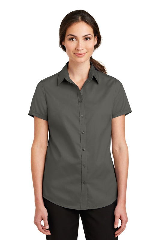 Port Authority ® Women's Short Sleeve SuperPro ™ Twill Shirt. L664