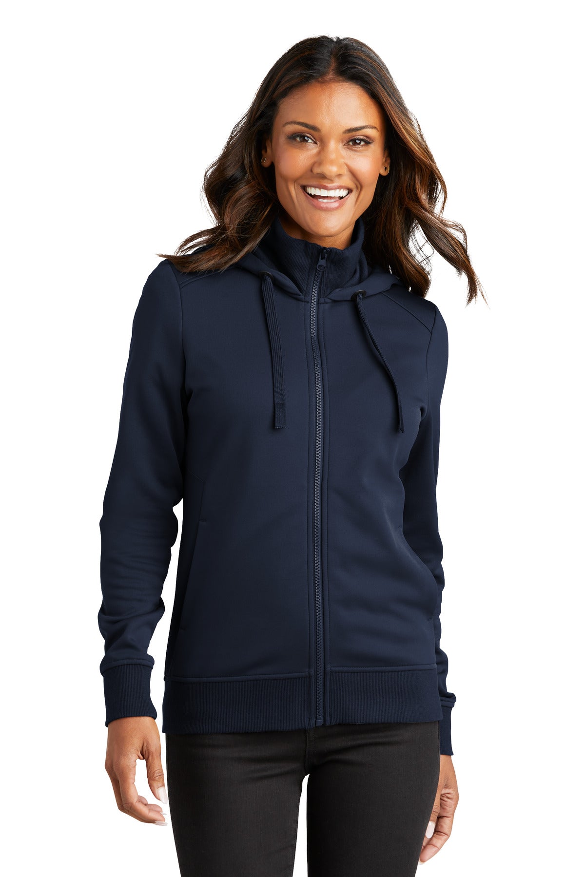 Port Authority ® Women's Smooth Fleece Hooded Jacket L814