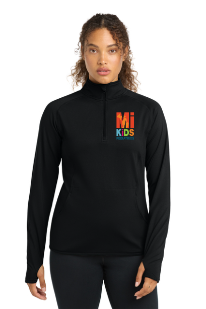 Sport-Tek® Women's Sport-Wick® Stretch 1/4-Zip Pullover