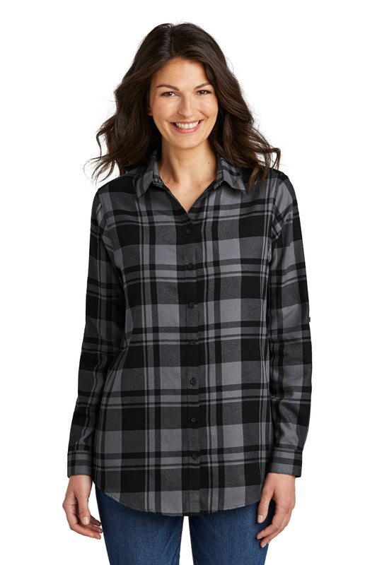 Port Authority ® Women's Plaid Flannel Tunic . LW668