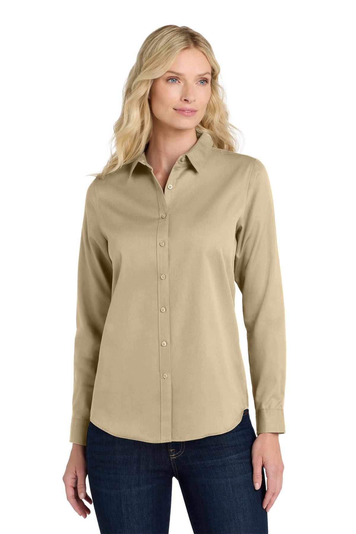 Port Authority ® Women's Long Sleeve SuperPro React ™ Twill Shirt. LW808