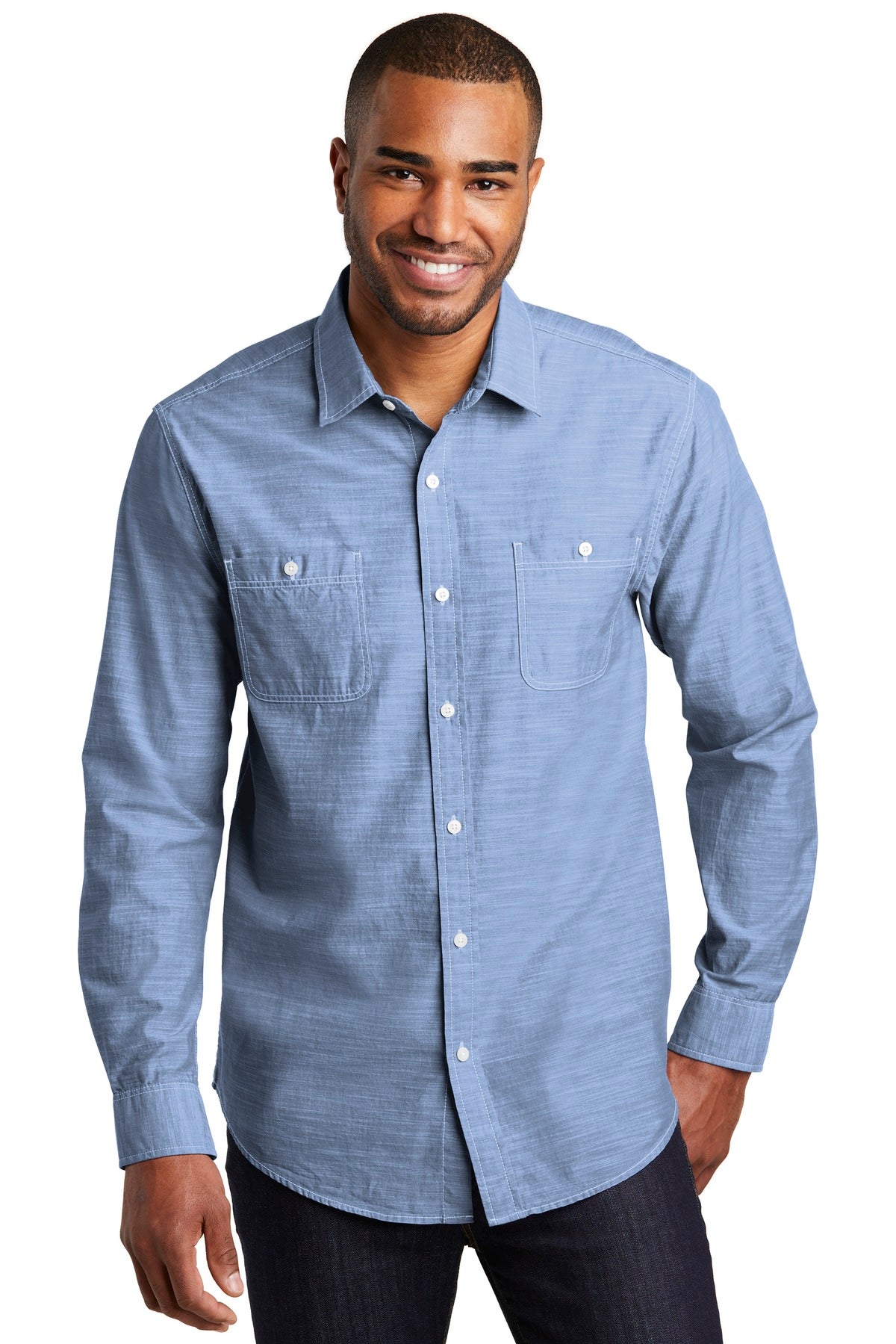 Port Authority ® Slub Chambray Shirt. W380