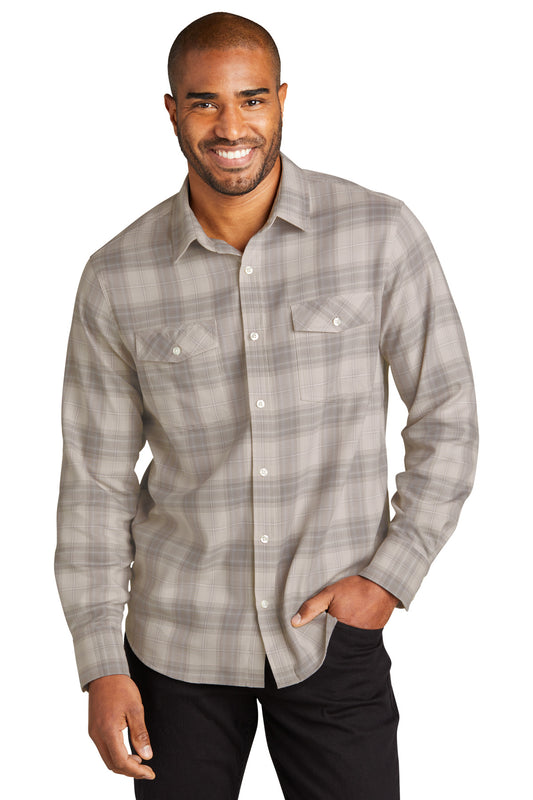 Port Authority ® Long Sleeve Ombre Plaid Shirt W672
