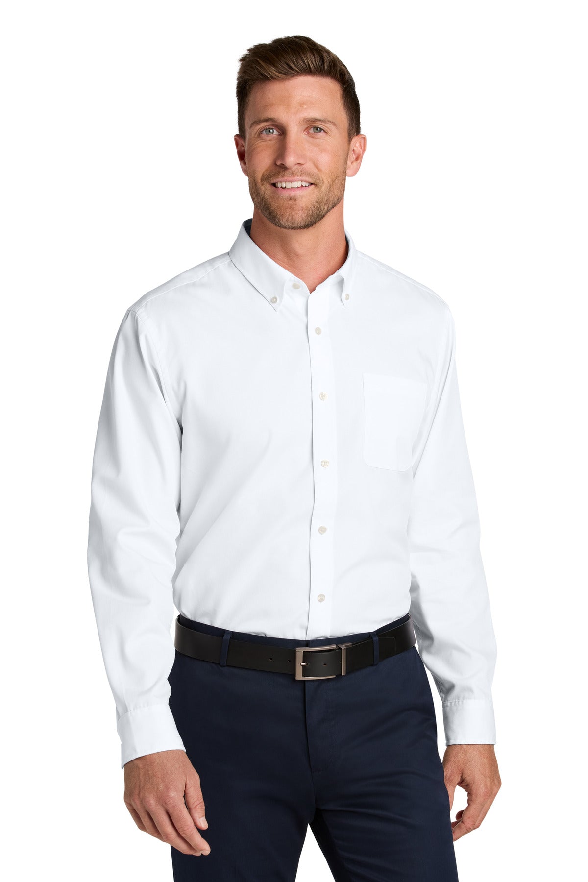 Port Authority ® Long Sleeve Nailhead Easy Care Shirt W816