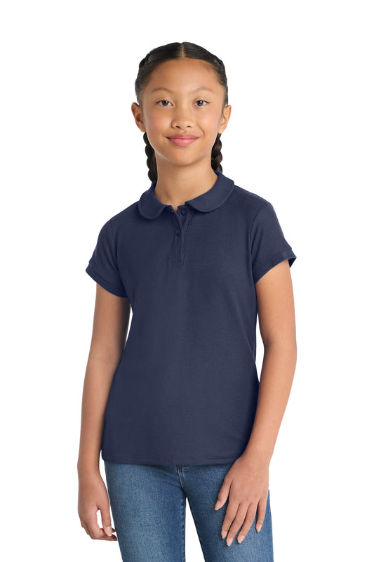 Port Authority ® Girls Silk Touch ™ Peter Pan Collar Polo. YG503