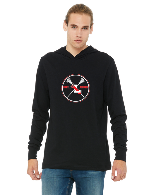 Lowell Varsity LAX - Unisex Jersey Long Sleeve Hoodie CV187