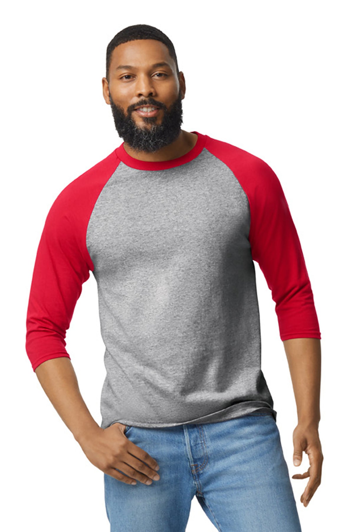 Gildan ®  Heavy Cotton ™  3/4-Sleeve Raglan T-Shirt. 5700