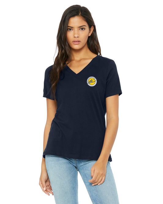 BELLA+CANVAS® 6405 Women's Relaxed Jersey Short Sleeve V-Neck Tee BL046