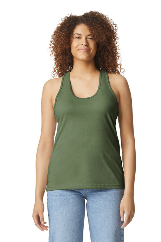 Gildan  74;  Softstyle ®  Women's CVC Racerback Tank 64220LCVC