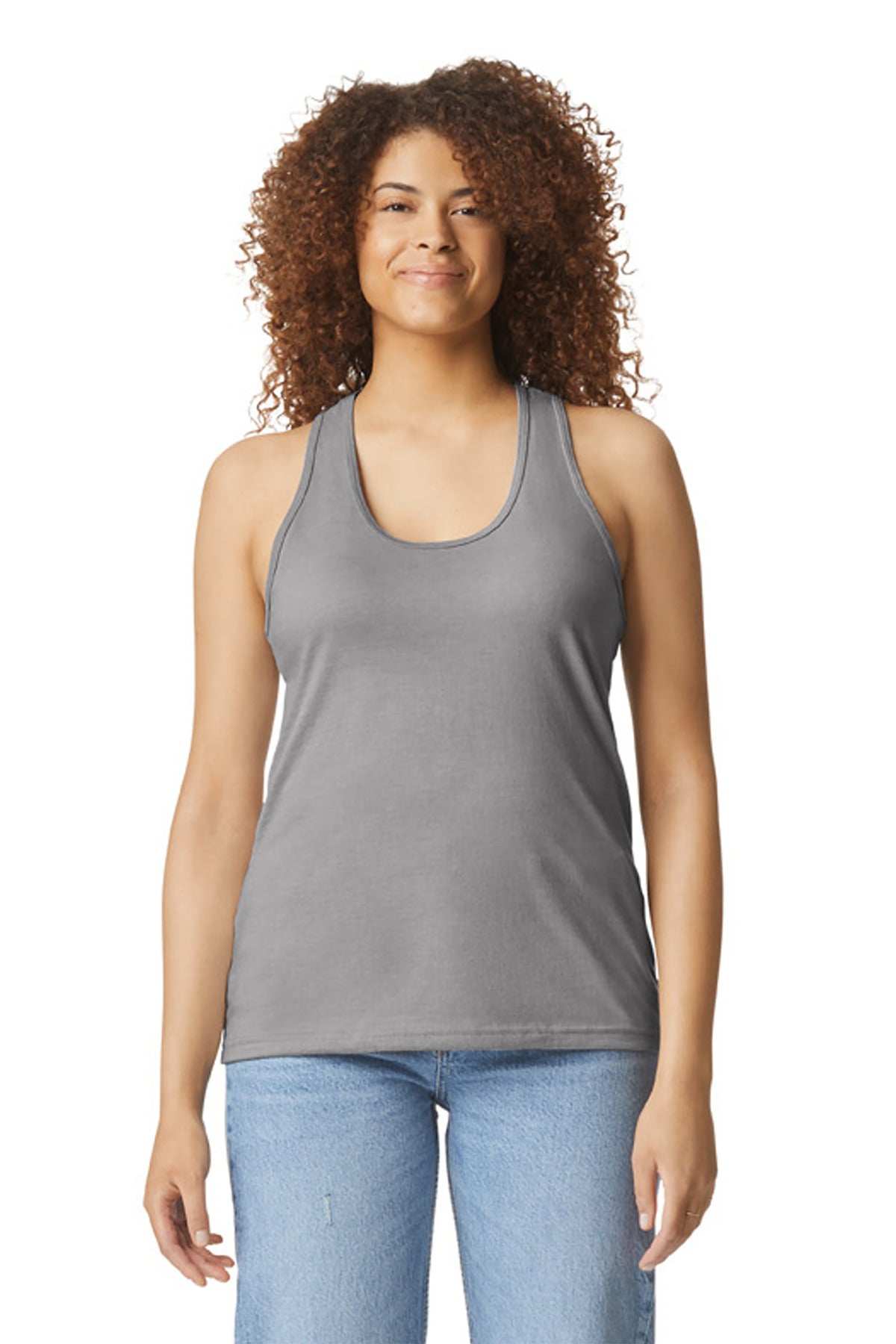 Gildan  74;  Softstyle ®  Women's CVC Racerback Tank 64220LCVC