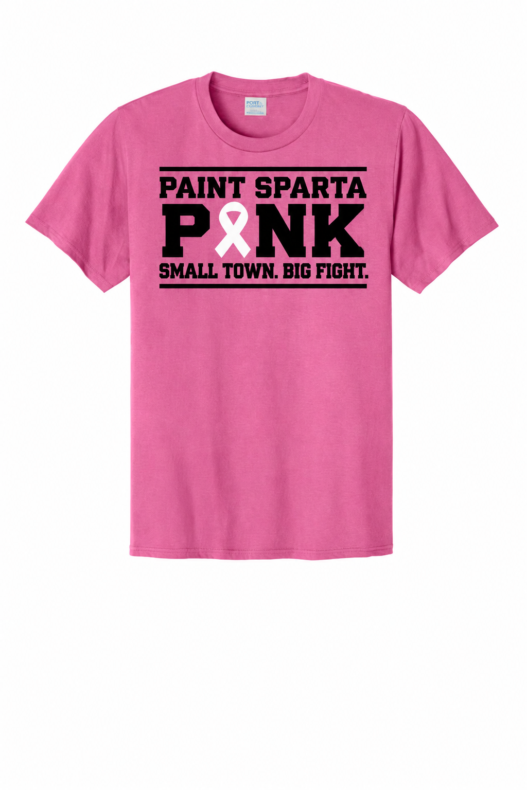 Paint Sparta Pink Breast Cancer Awareness T-Shirt Saturday Event
