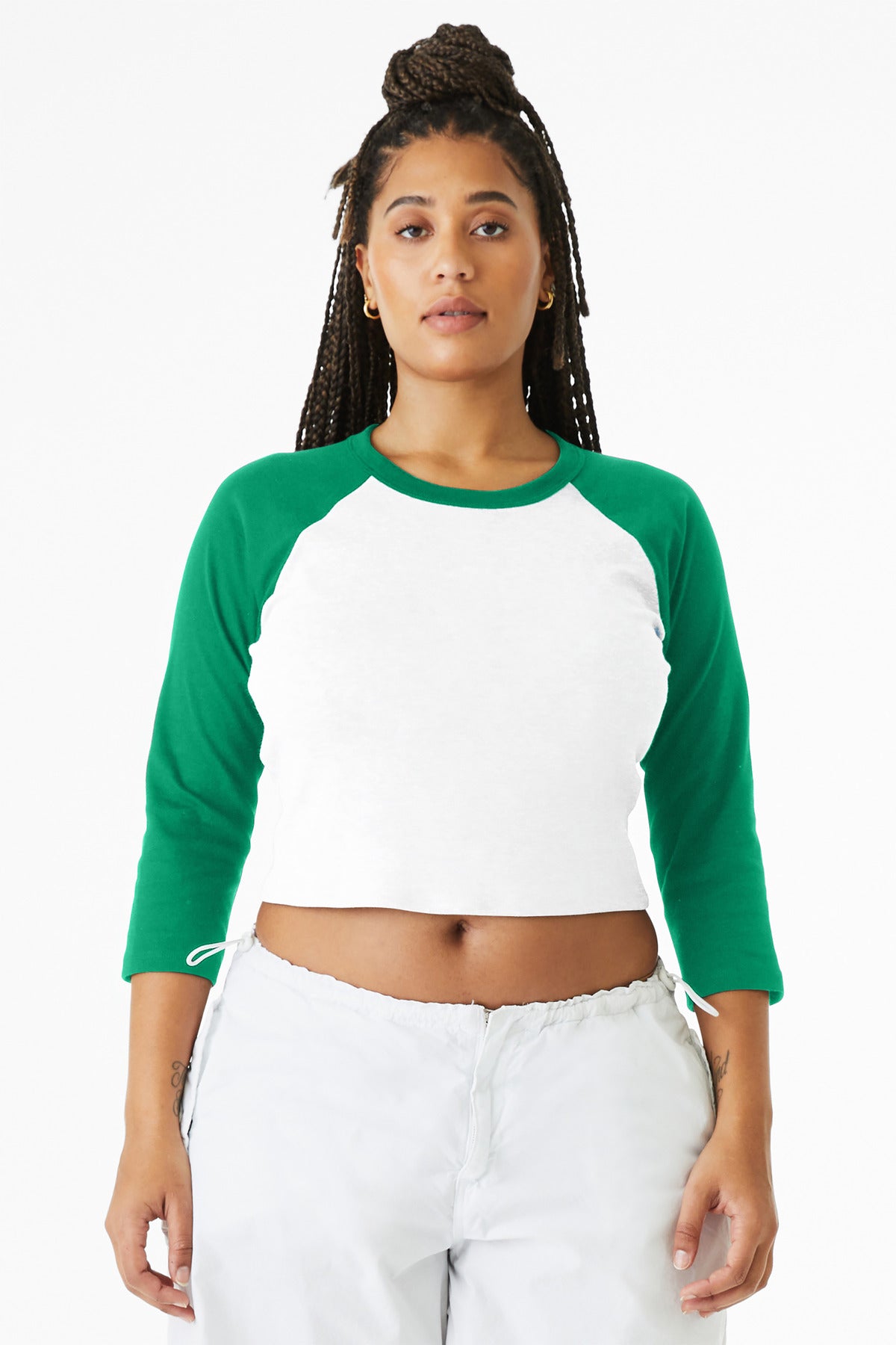 BELLA+CANVAS ®  Women's Micro Rib 3/4 Raglan Baby Tee BC1200