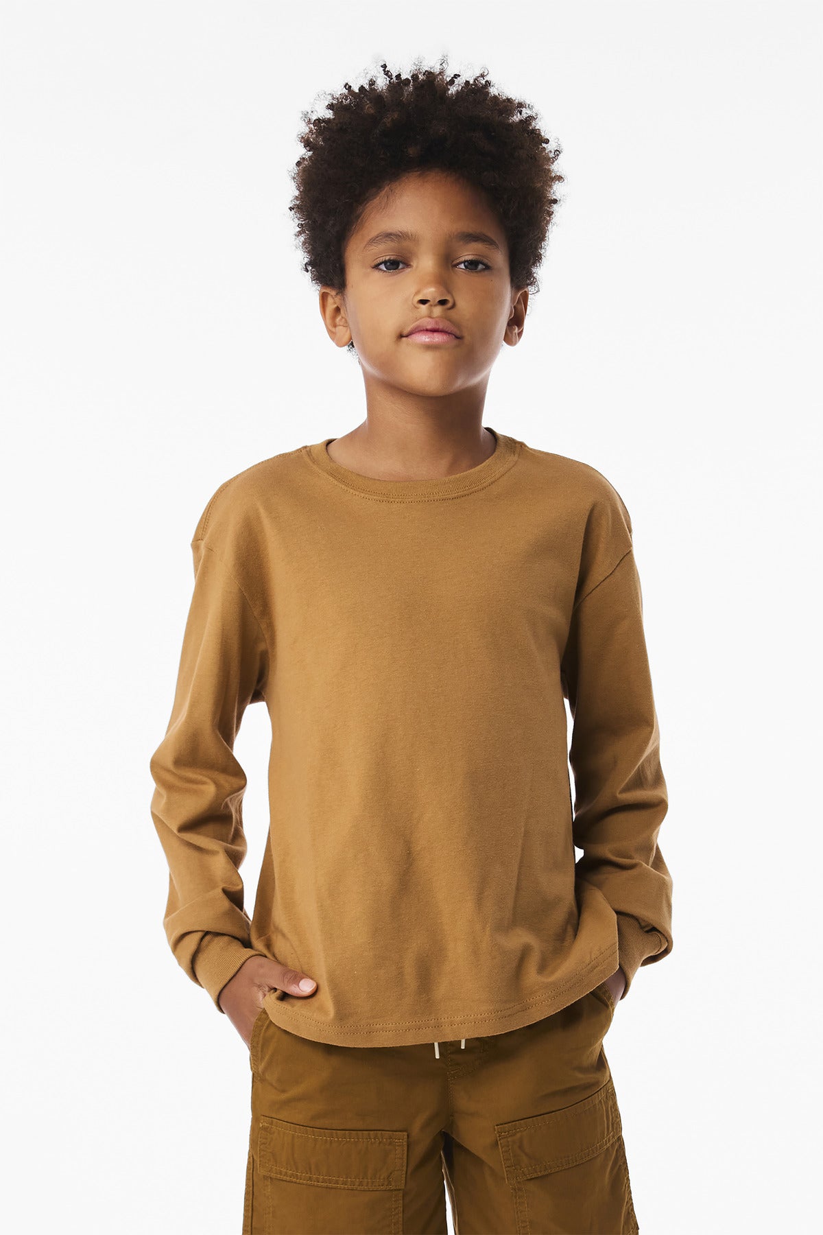 BELLA+CANVAS ®  Youth 6-Ounce Heavyweight Long Sleeve Tee BC3511Y