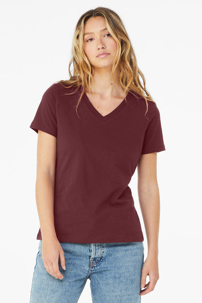 BELLA+CANVAS  ®  Women's Relaxed Jersey Short Sleeve V-Neck Tee. BC6405