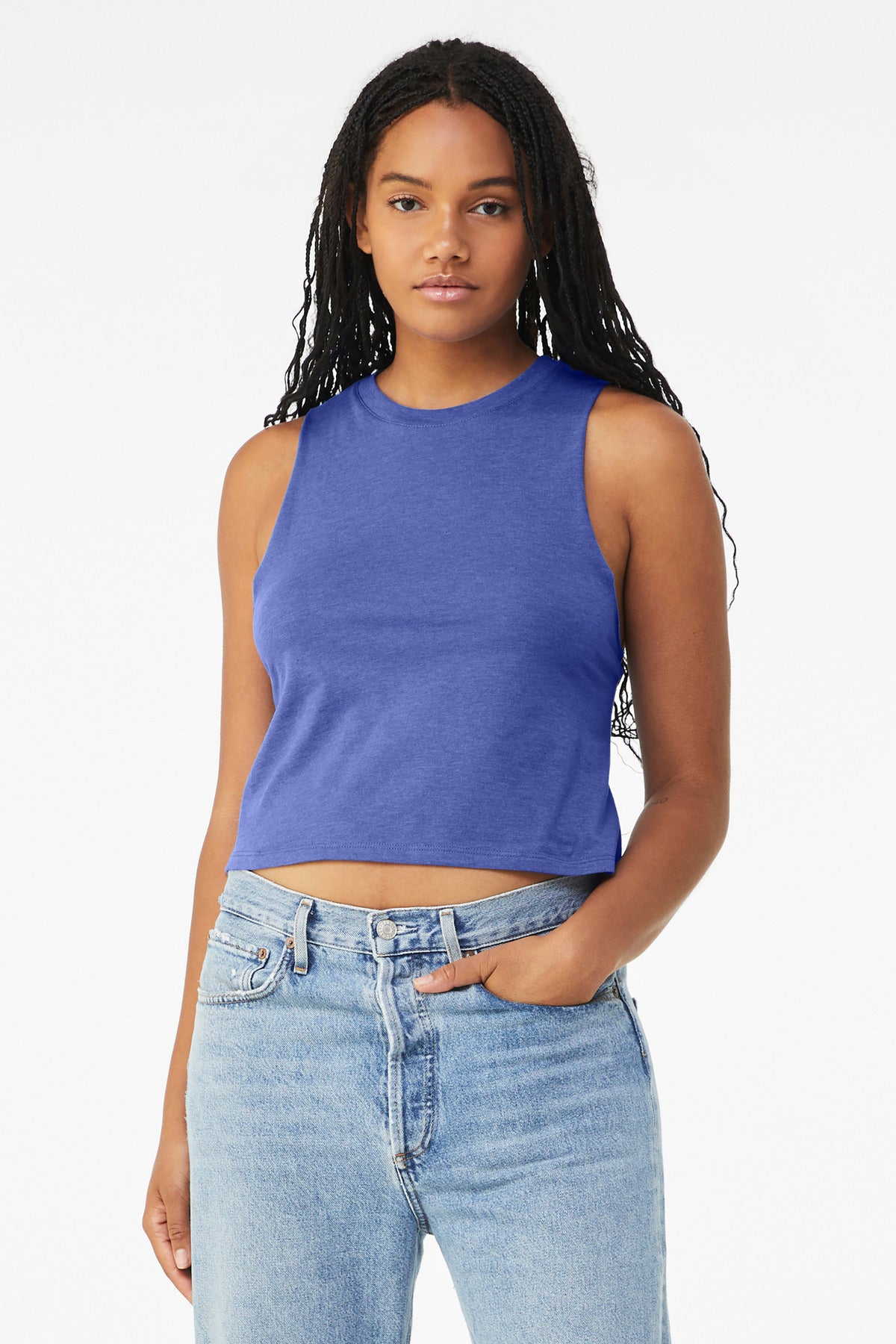 BELLA+CANVAS  ®  Women's Racerback Cropped Tank. BC6682