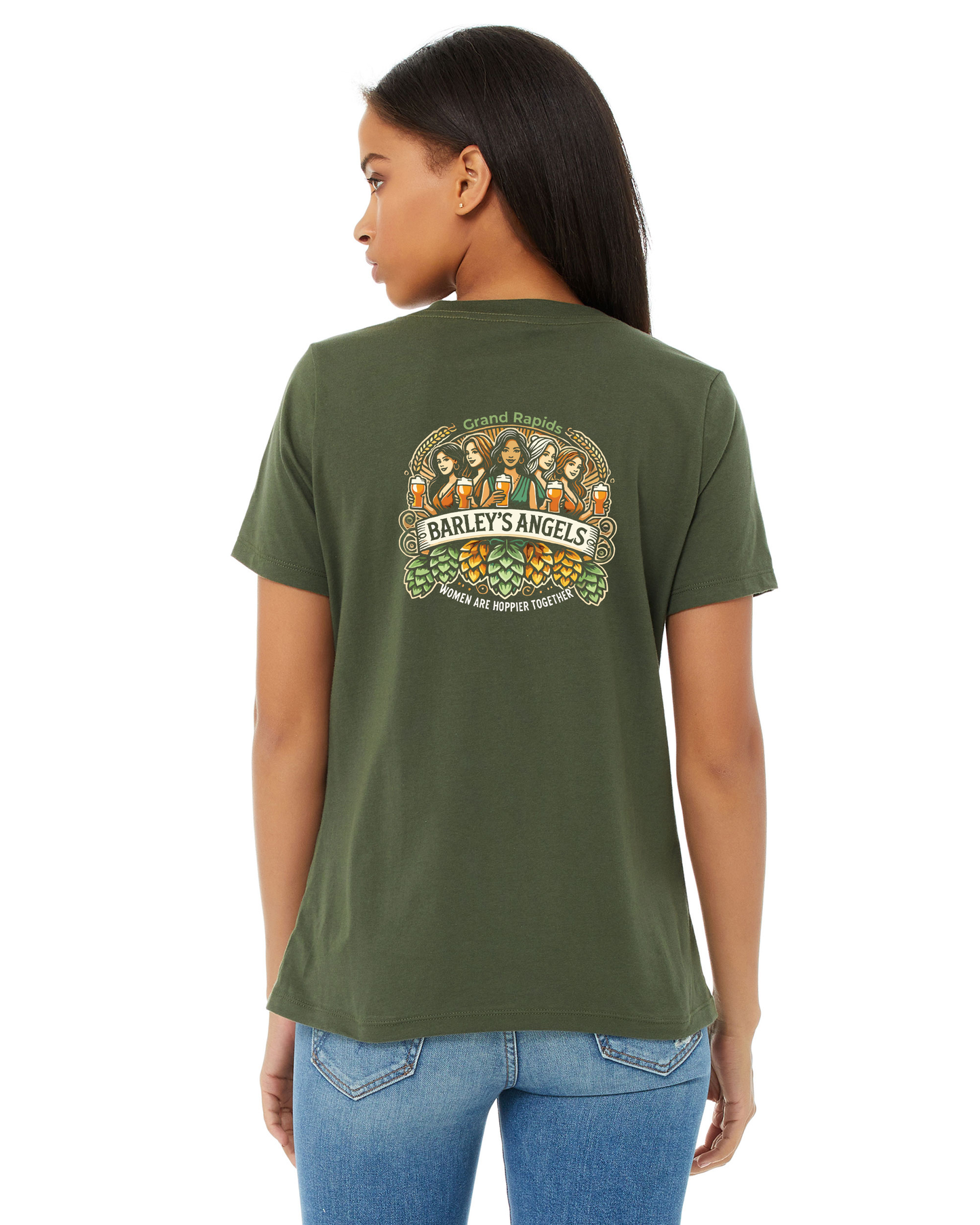 Barley's Angels V-Neck Tee