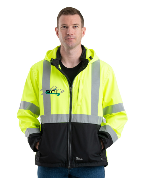 Berne Workwear® HVJS206 Hi-Vis Class 3 Softshell Jacket BW206