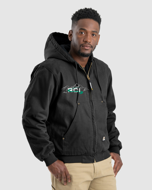 Berne Workwear® HJ375 Heartland Washed Duck Hooded Jacket BW279