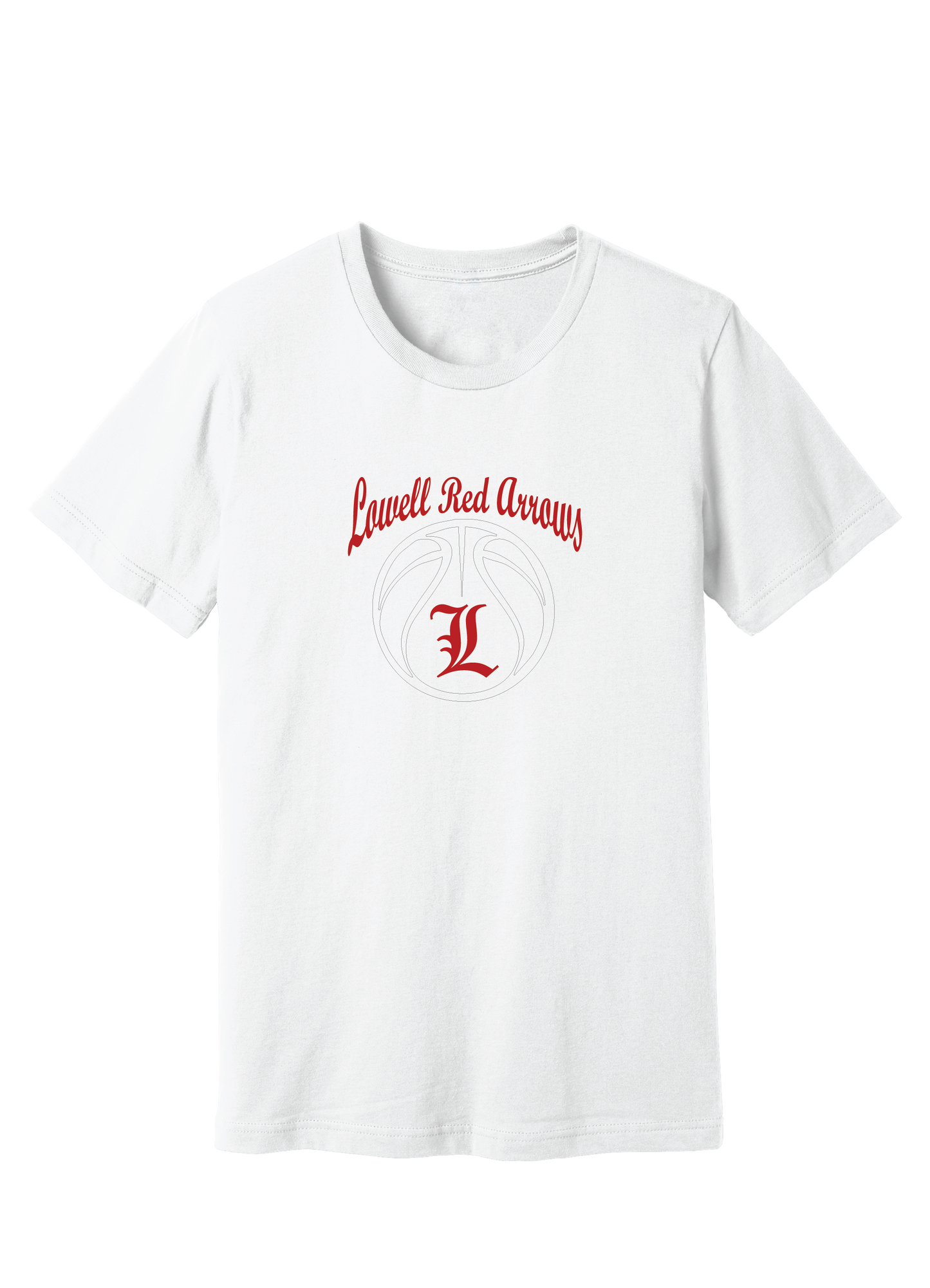 Lowell Red Arrow Basketball 3 T-Shirt