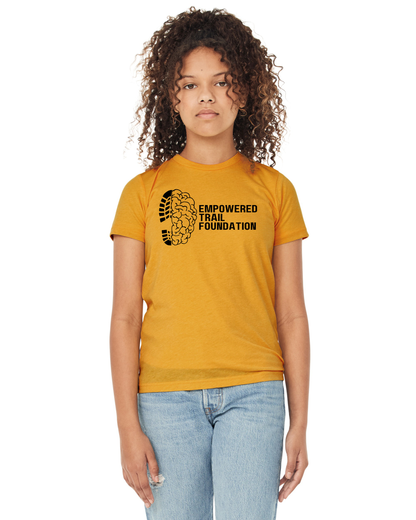 Youth BELLA+CANVAS® 3413Y Empowered Trail Foundation Triblend Tee