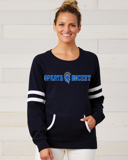 Enza® 37079 Ladies Varsity Fleece Crew Neck Pullover