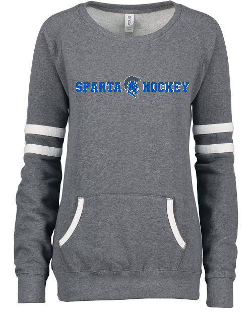 Enza® 37079 Ladies Varsity Fleece Crew Neck Pullover