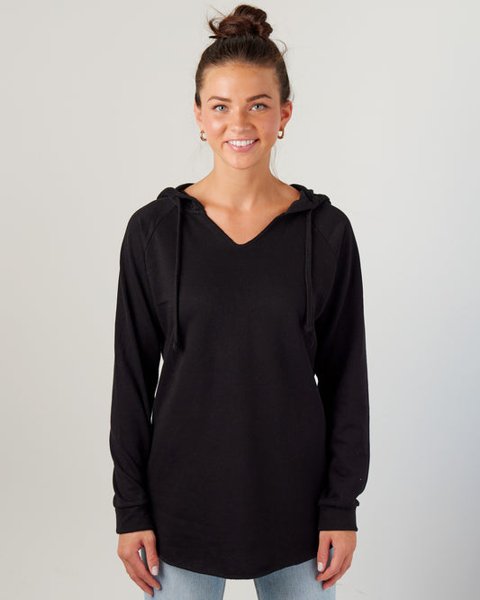 Enza® 39079 Ladies Beach Fleece Pullover Hood EZ390
