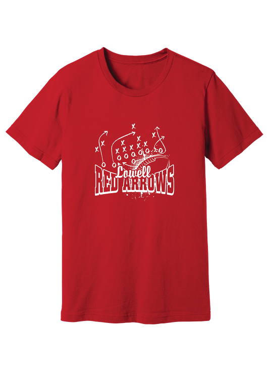 Lowell Red Arrows Football 11 T-Shirt