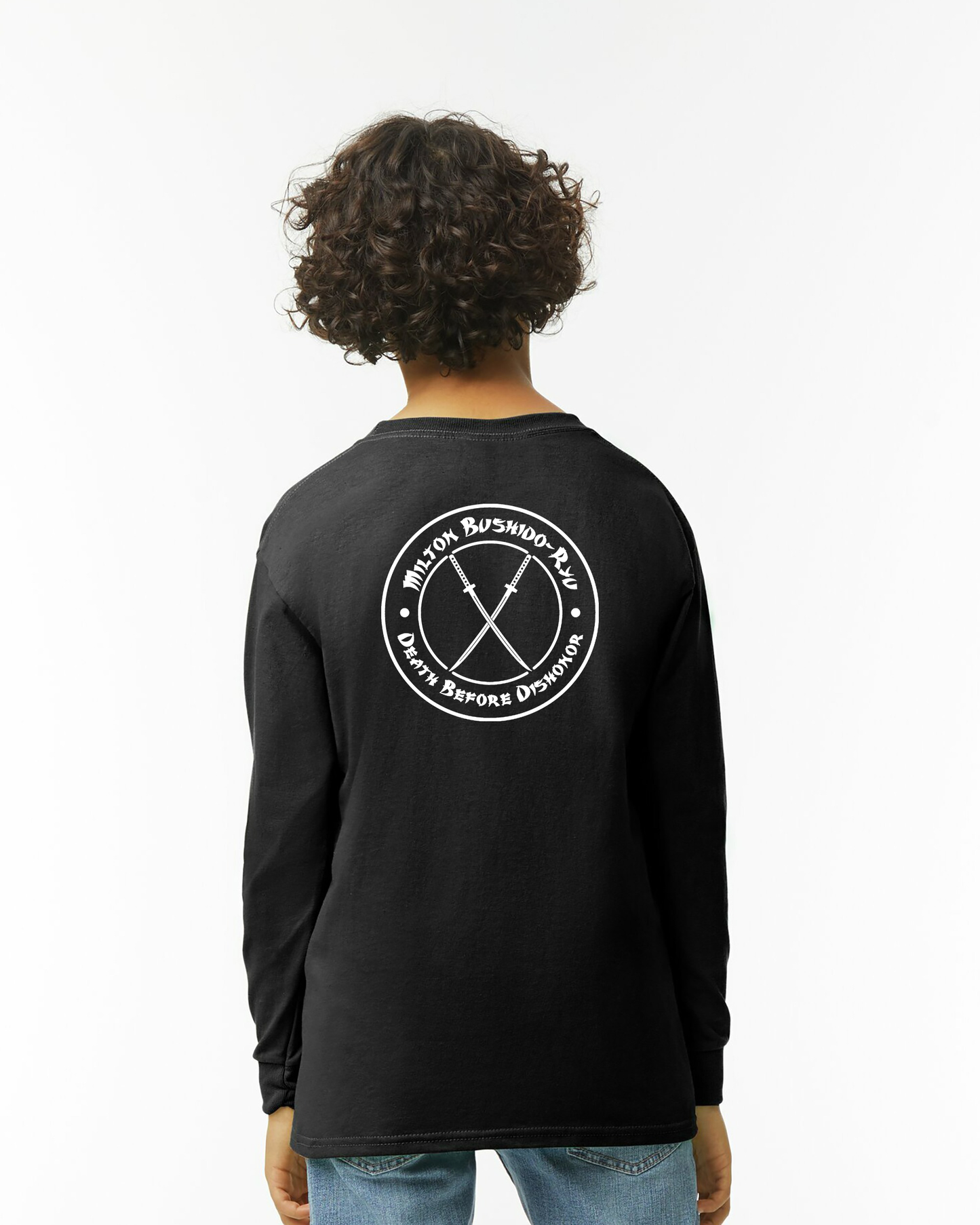 Youth Milton Bushido-Ryu Long Sleeve Tee Black
