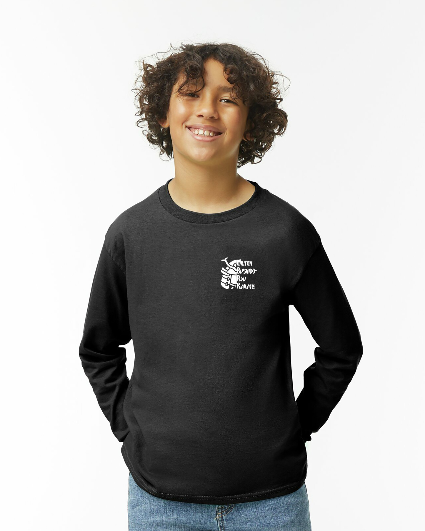 Youth Milton Bushido-Ryu Long Sleeve Tee Black