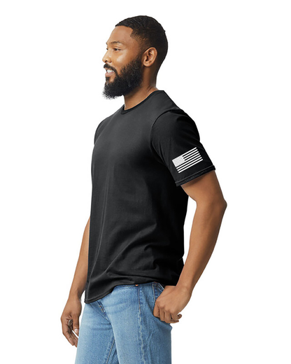 Adult Milton Bushido-Ryu Black Tee Flag Sleeve