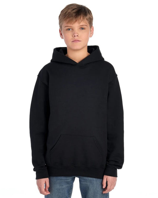 JZ344 JZ NuBlend® Youth Hooded Sweatshirt 996YR (Black)