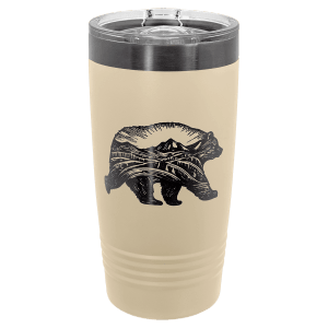 Polar Camel 20 oz. Black Background Ringneck
