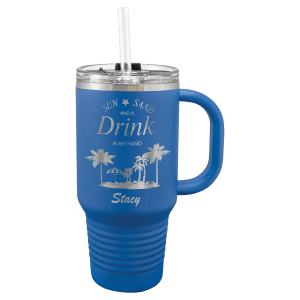 Polar Camel 32 oz. Travel Mug with Snap Lid and Straw