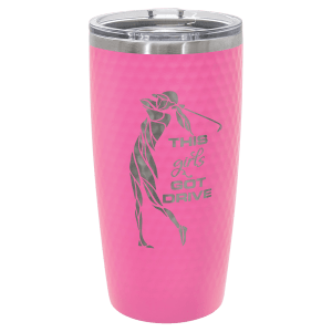 Polar Camel 20 oz. Golf Tumbler - Full Dimples and Slider Lid