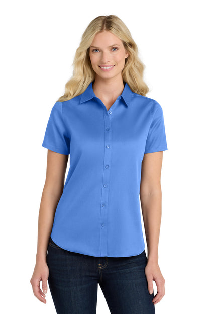Port Authority ®  Women's Short Sleeve SuperPro React ™ Twill Shirt. LW809