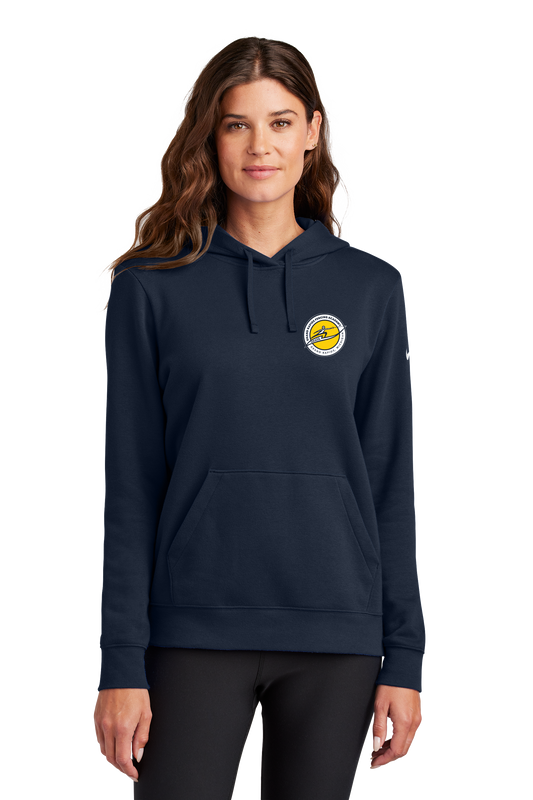 Nike Women's Club Fleece Sleeve Swoosh Pullover Hoodie NKFD9889