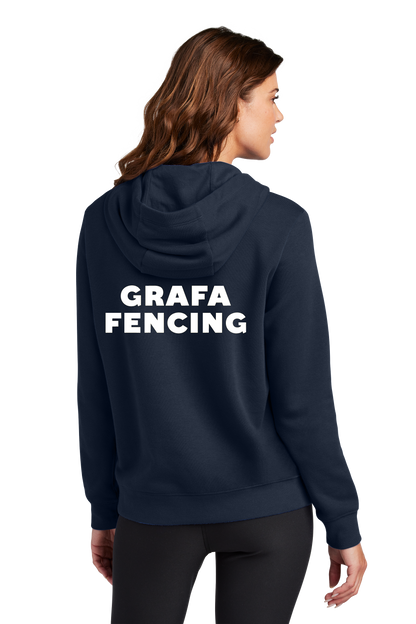 Nike Women's Club Fleece Sleeve Swoosh Pullover Hoodie NKFD9889