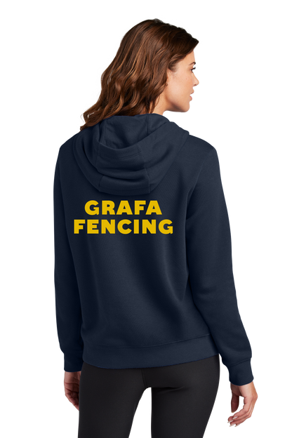 Nike Women's Club Fleece Sleeve Swoosh Pullover Hoodie NKFD9889