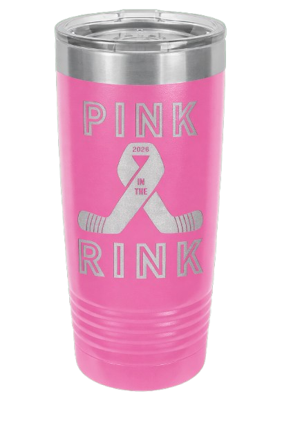 Polar Camel 20 oz. Pink Ringneck Tumbler with Clear Lid LTM7205