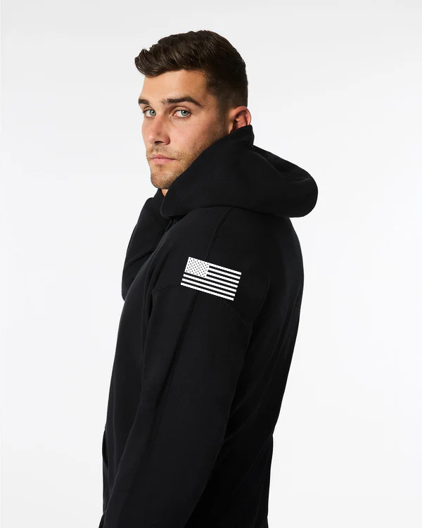 Adult Milton Bushido-Ryu Black Hoodie Flag Sleeve