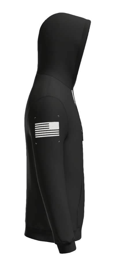 Milton Bushido-Ryu Black Hoodie Flag Sleeve GDSF500