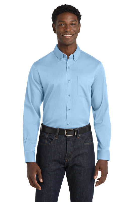 Port Authority ®  Long Sleeve SuperPro React ™  Twill Shirt. W808